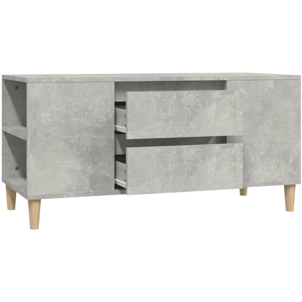 Mobile Per Tv Grigio Cemento 102x44,5x50 Cm Legno Multistrato - Foto 2