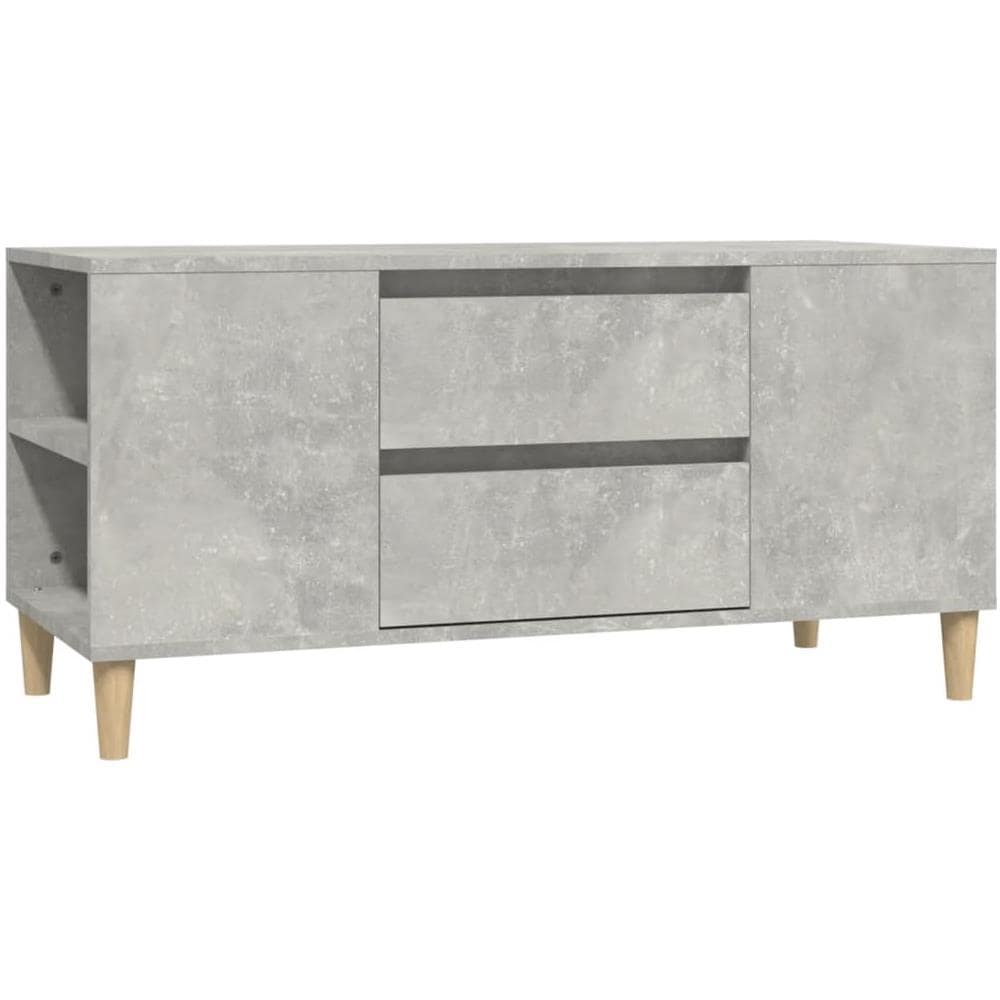 Mobile Per Tv Grigio Cemento 102x44,5x50 Cm Legno Multistrato - Foto 1