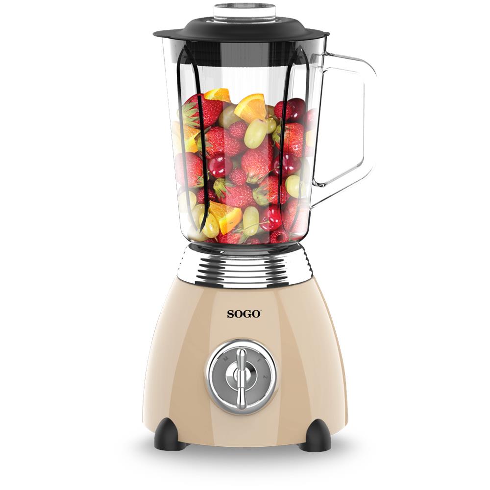 Frullatore Aluminium BAT-SS-5565 Capacità 1.5 Litri Potenza 500 Watt Colore Beige - Foto 1