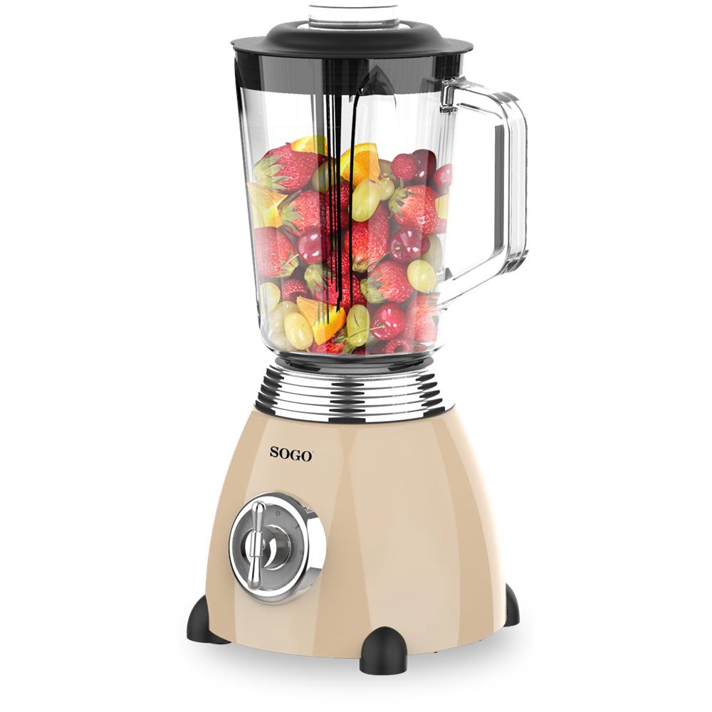 Frullatore Aluminium BAT-SS-5565 Capacità 1.5 Litri Potenza 500 Watt Colore Beige - Foto 2