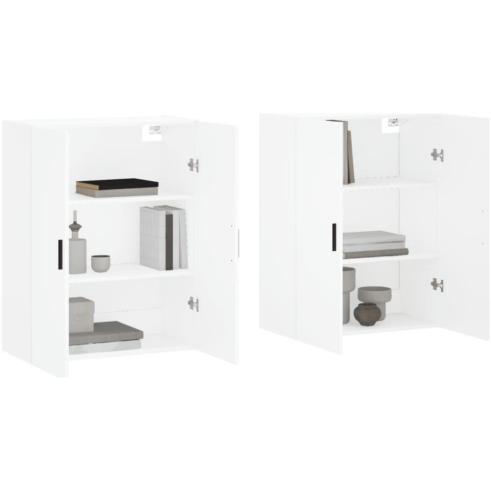 Mobili A Parete 2 Pz Bianchi 69,5x34x90 Cm - Foto 3