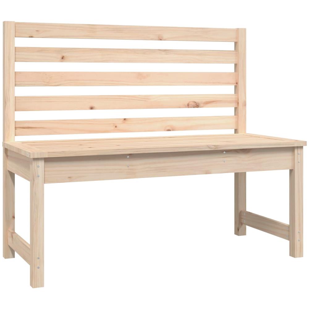 Panca da Giardino 109 cm in Legno Massello di Pino - Foto 2