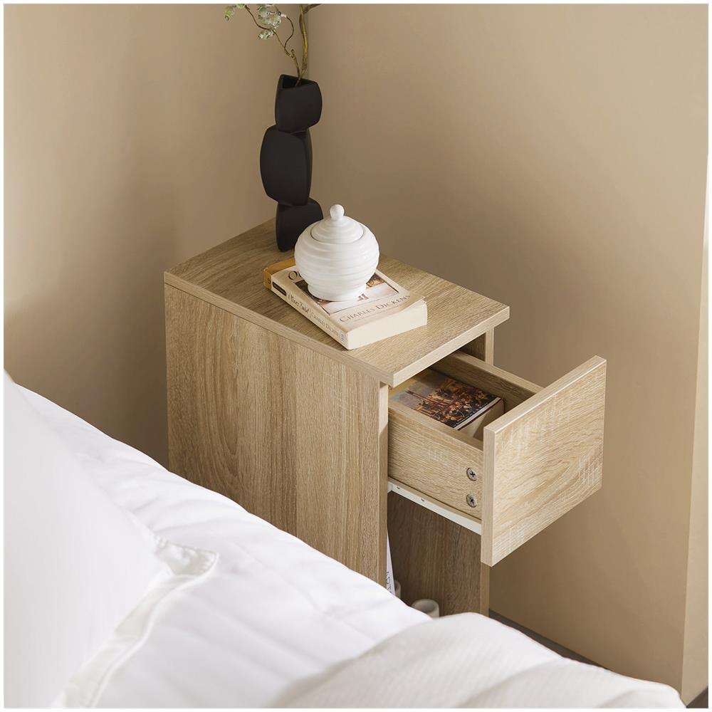 Set 2 Comodini 20x60x35 Cm Naturali Fbt111-nx2 - Foto 2