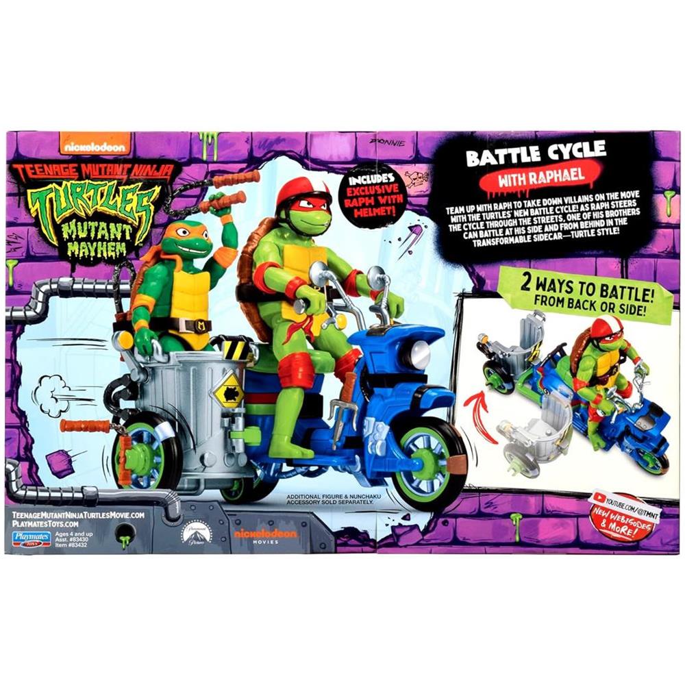 Tartarughe Ninja Mutant Mayhem Veicolo e Raffaello 11.5cm Articolato Idea Regalo - Foto 2