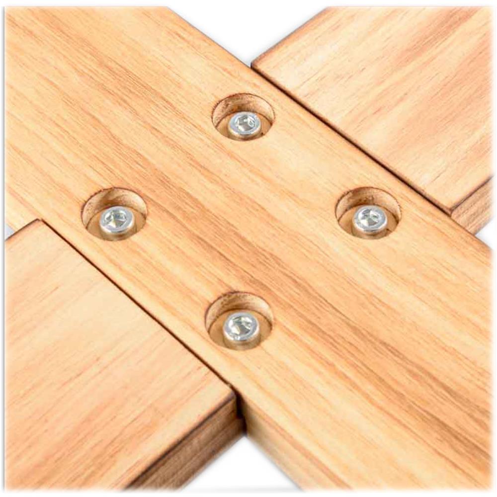 Base albero di Natale, legno, bianca, 2,3 m - Foto 2