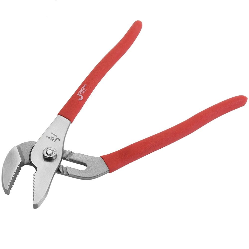 Pinze per pompa ad acqua 10"" (250mm), ganascia diritta regolabile, in acciaio industriale per linguette e scanalature - Foto 1