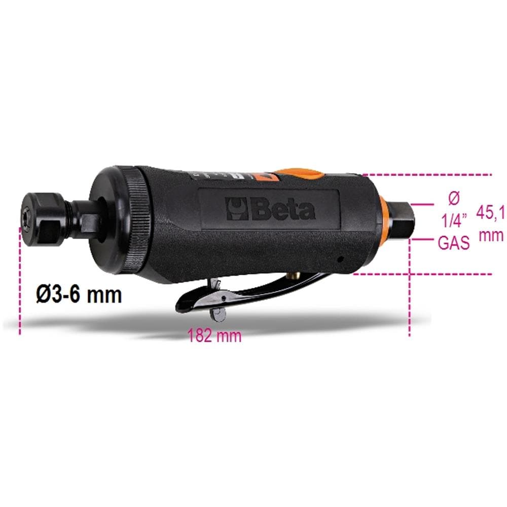 Smerigliatrice Assiale 380w Pneumatica Industriale Professionale 1933i - Foto 4