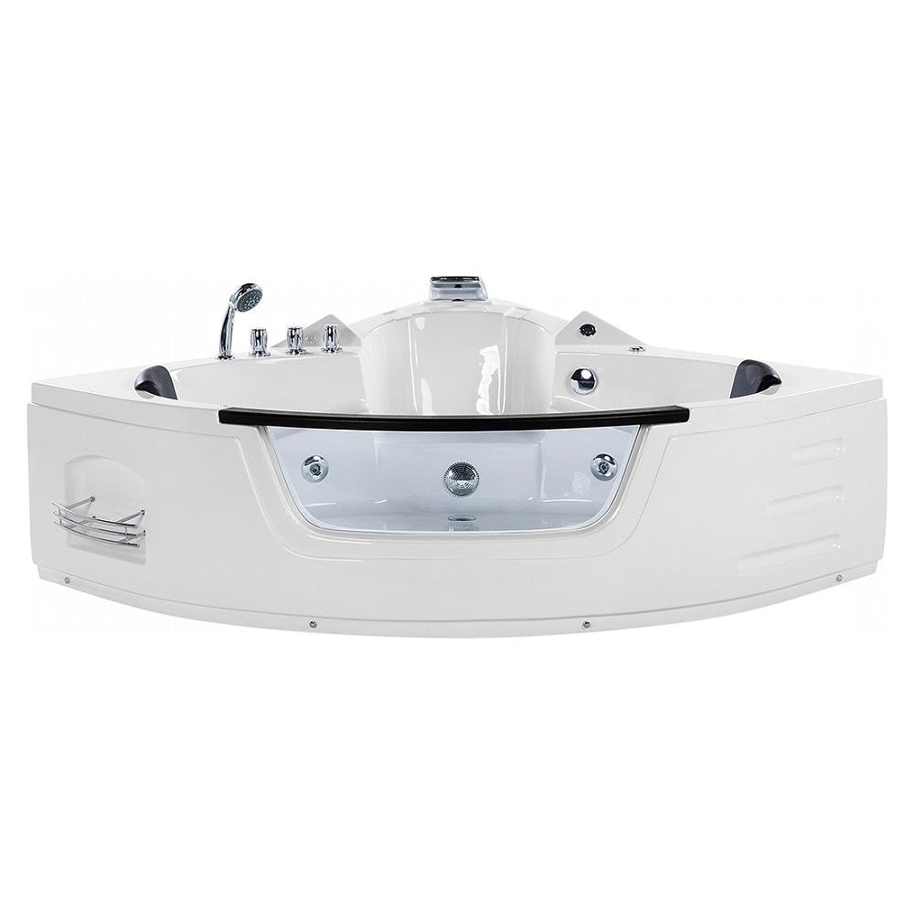 Vasca Da Bagno Bianca Con Led E Idromassaggio 155 Cm Martinica - Foto 1