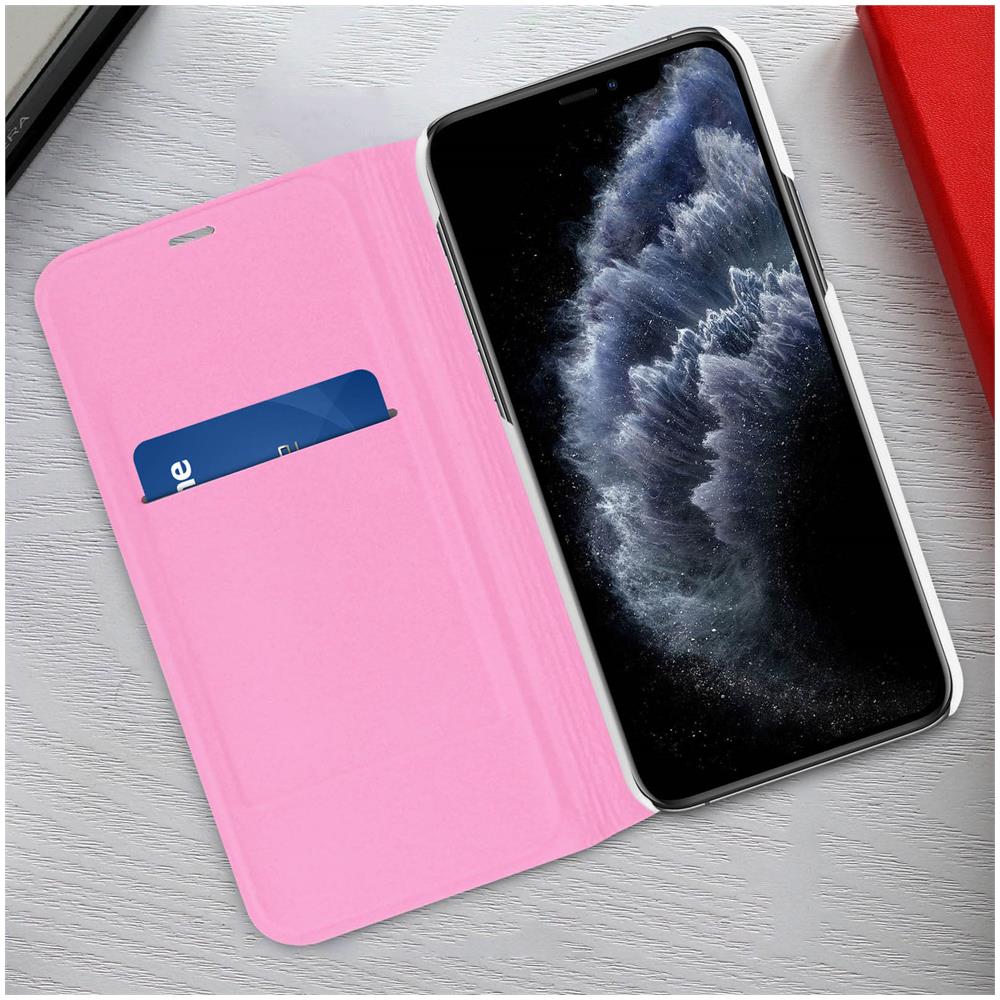 Custodia Apple Iphone 11 Pro Max Portafoglio Flip Cover Sottilissimo - Rosa - Foto 2