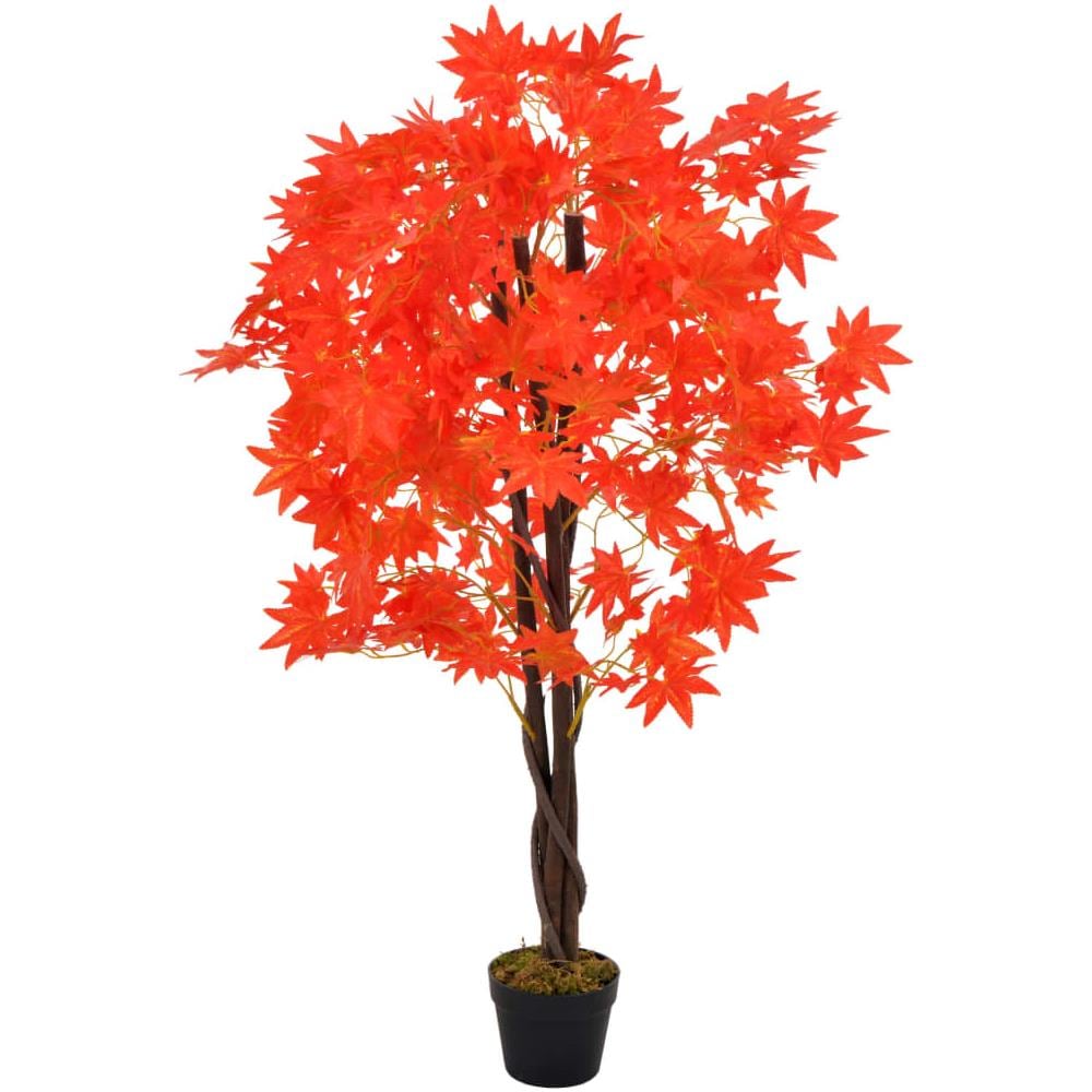 Albero Di Acero Artificiale Con Vaso Rosso 120 Cm - Foto 1