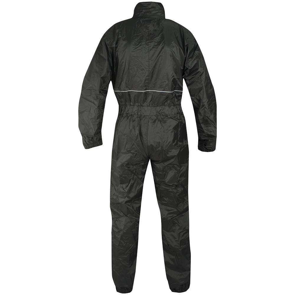 Antipioggia Completo Tuta Impermeabile Intera Moto Scooter Custom Quad Nero Xl - Foto 4