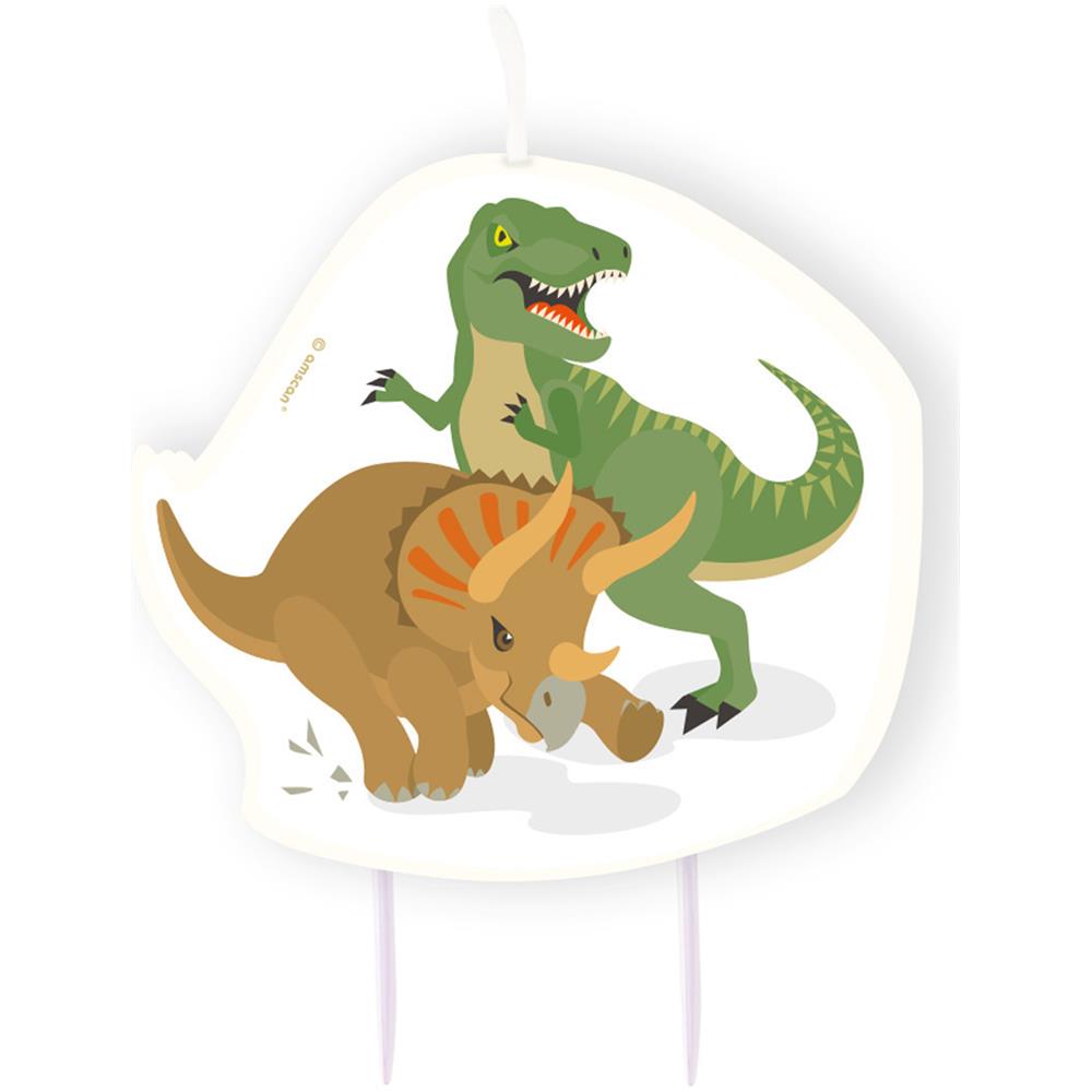 Amscan - Candelina Di Compleanno Grandi Dinosauri - Foto 1