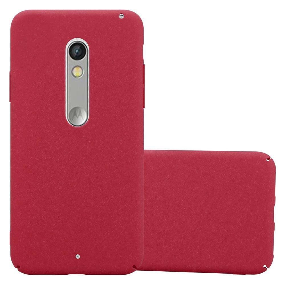 Custodia Compatibile Con Motorola Moto X Play In Frosty Rosso - Hard Case Coperchio Protettivo In Frosted Look Contro I Graffi E Gli Urti - Foto 1