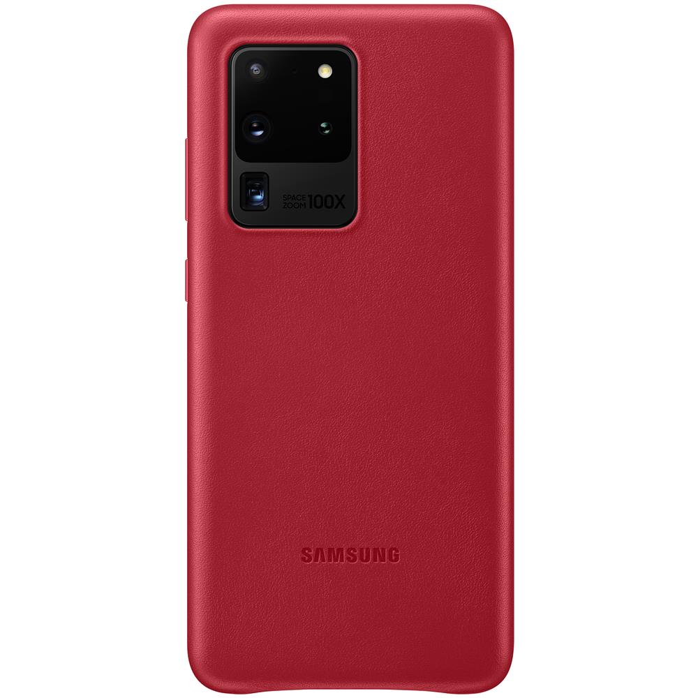Custodia Leather Cover Ef-vg988lregeu Per Galaxy S20 Ultra Sm-g988 Rosso - Foto 5