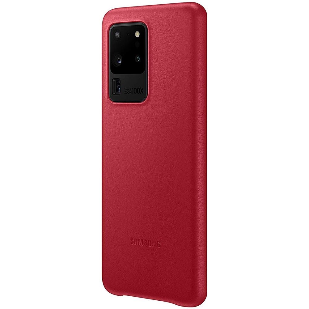 Custodia Leather Cover Ef-vg988lregeu Per Galaxy S20 Ultra Sm-g988 Rosso - Foto 2