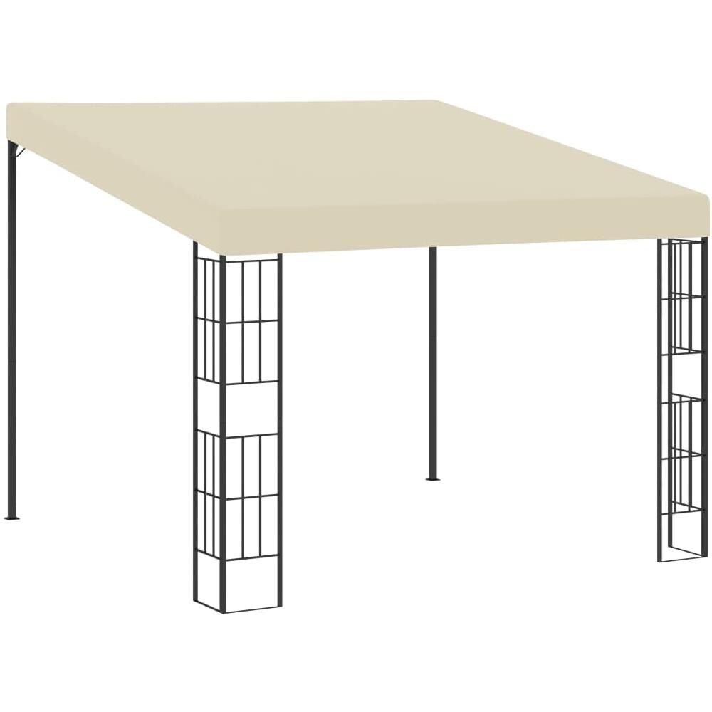 Gazebo A Parete 3x3 M Crema In Tessuto - Foto 1