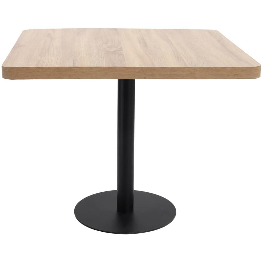 Tavolo Da Bistrot Marrone Chiaro 80x80 Cm In Mdf - Foto 2