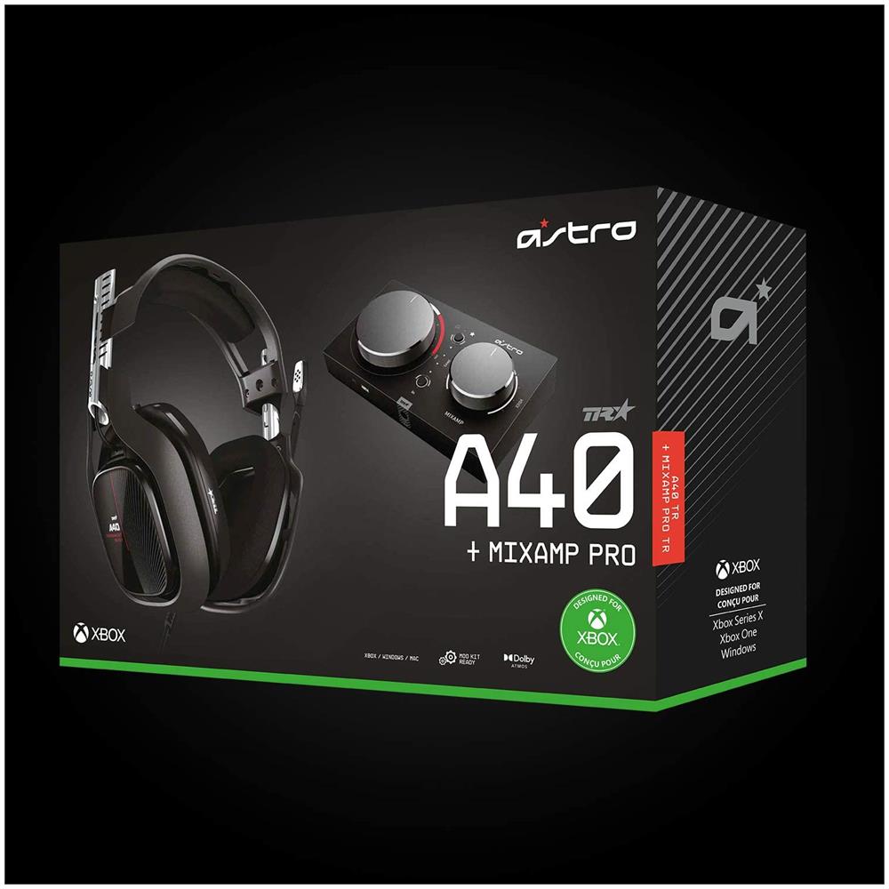 Cuffie Gaming Cablate A40 TR e MixAmp Pro TR Microfono Intercambiabile Compatibile con PC-MAC-XBOX Colore Nero / Rosso - Foto 8