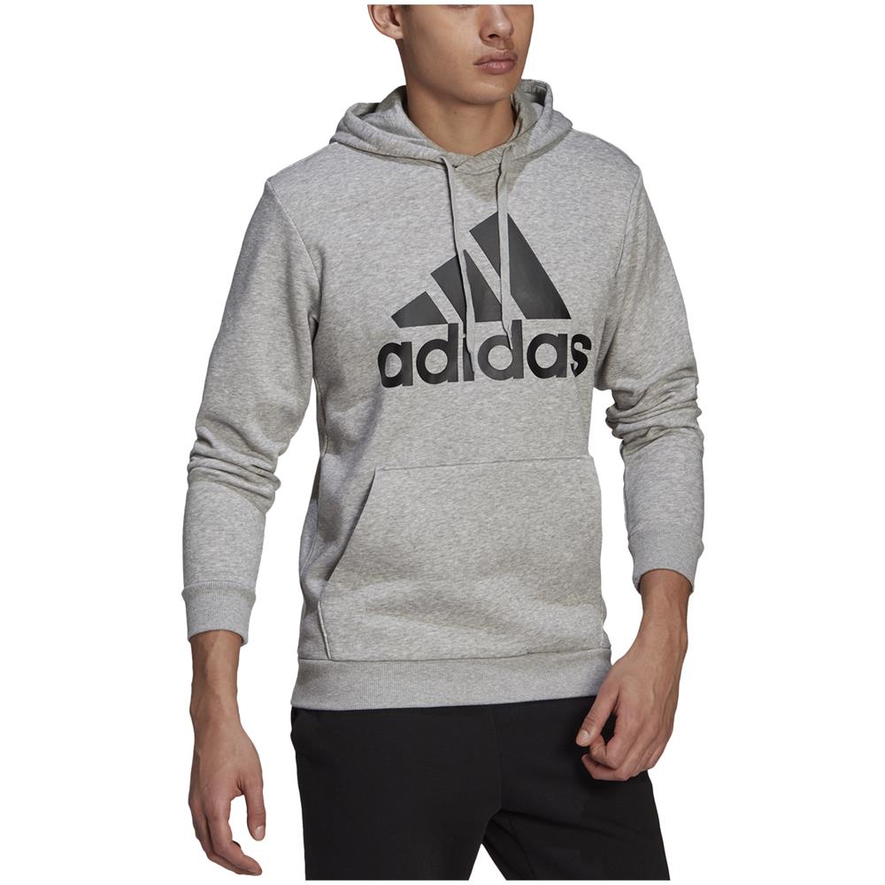 Felpa Da Uomo Con Cappuccio Essentials Big Logo Grigia Taglia S Codice Gk9577 - Foto 1