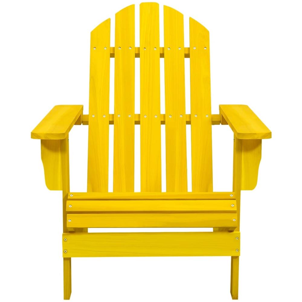 Sedia Giardino Adirondack in Legno Massello di Abete Gialla - Foto 2