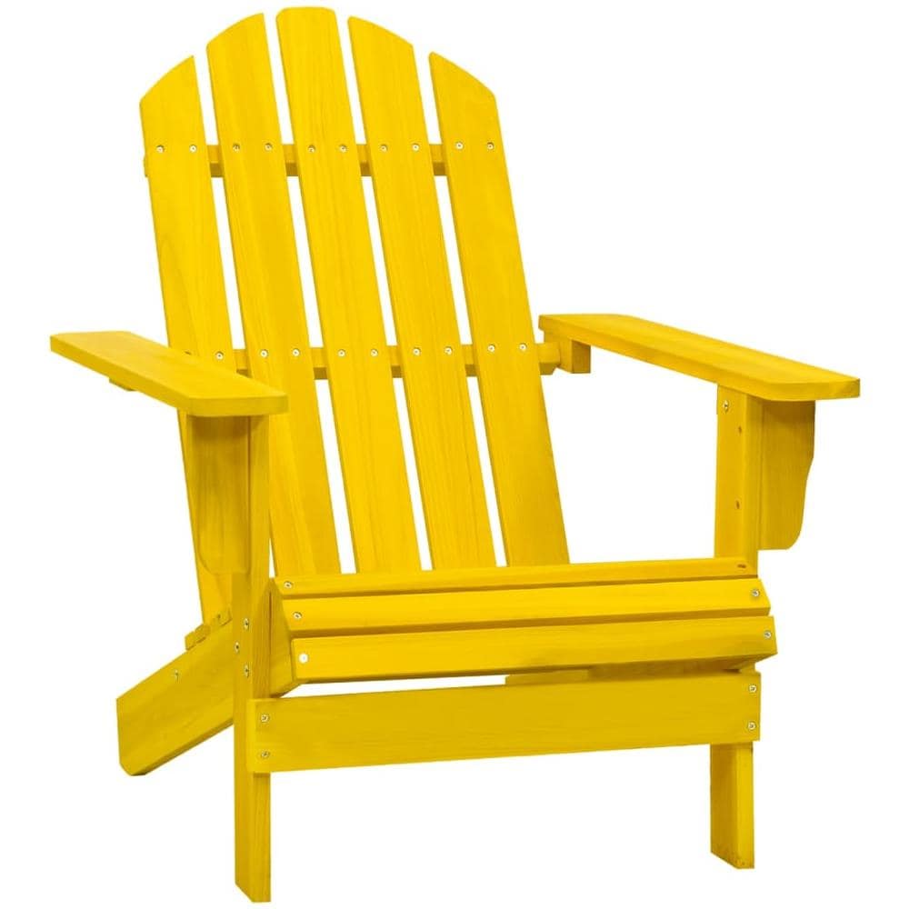 Sedia Giardino Adirondack in Legno Massello di Abete Gialla - Foto 1