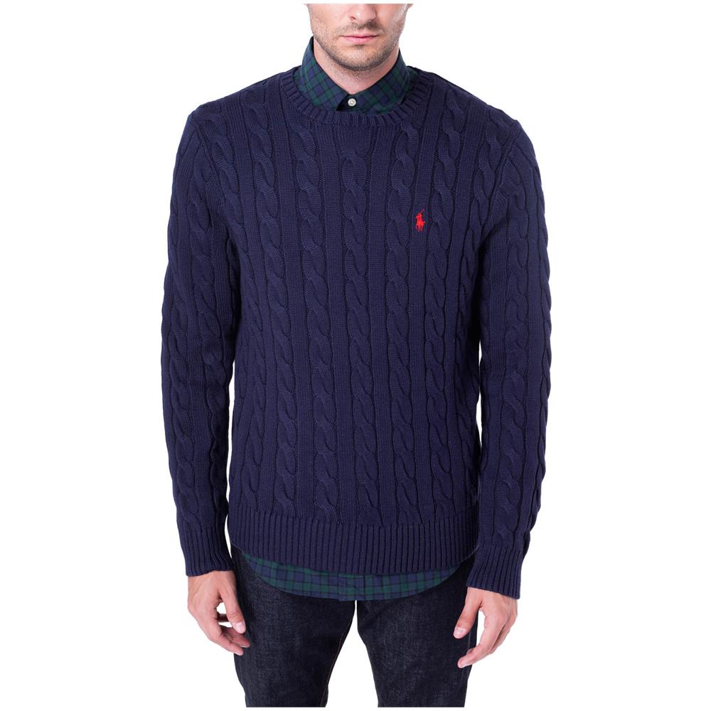 Maglia Uomo A Trecce In Cotone - Foto 2