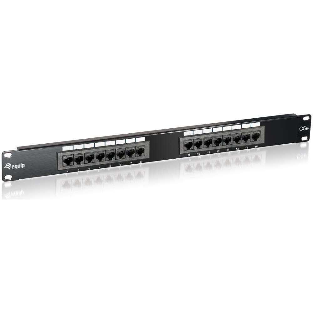 16 x RJ-45 Cat. 5e, Nero, 1U, RJ-45, Oro, Cat. 5e, ANSI / TIA / EIA 568 - Foto 2