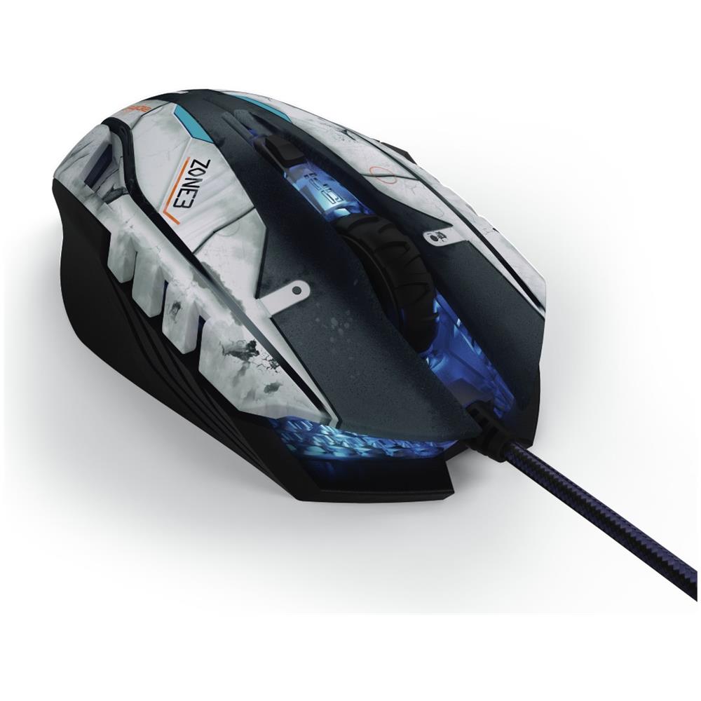 Mouse Gaming uRage Morphmouse SciFi 6 Tasti 2400 DPI Colore Nero-Blu-Grigio  - Foto 1