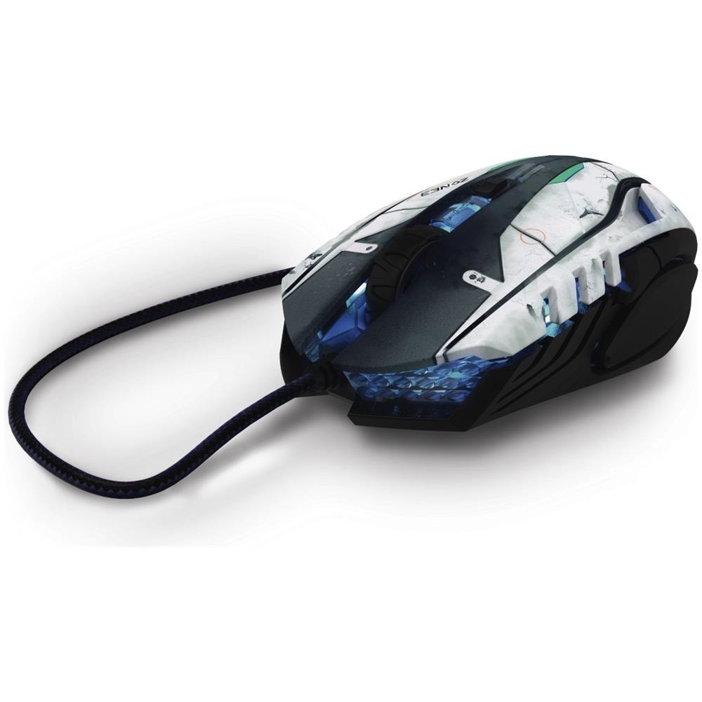 Mouse Gaming uRage Morphmouse SciFi 6 Tasti 2400 DPI Colore Nero-Blu-Grigio  - Foto 2