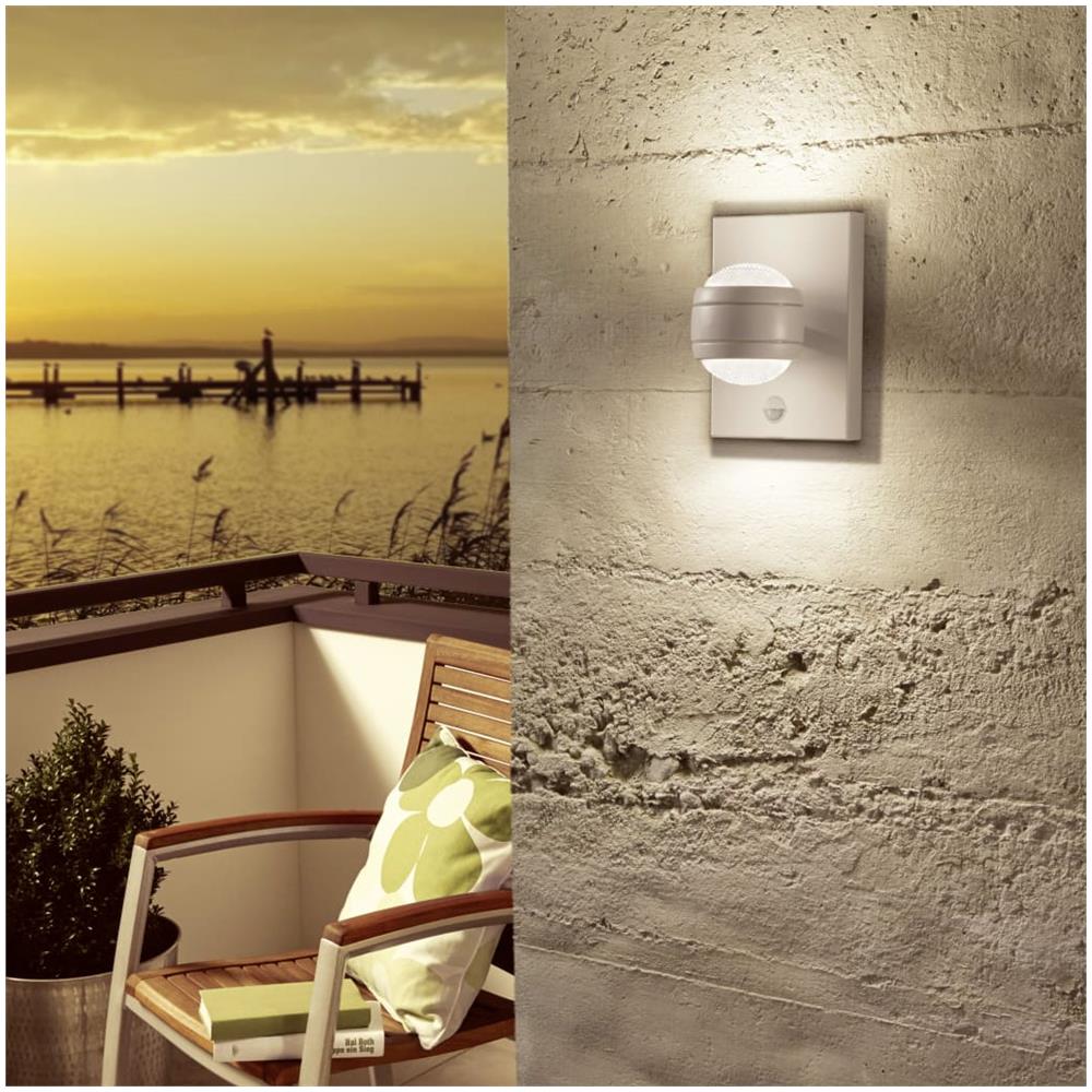 Lampada Da Parete Per Esterni Lampada Da Parete A LED Rilevatore Di Movimento Magnetico Batteria Ricaricabile Usb Luce Da Giardino Metallo Nero 2w 250lm Bianco Caldo Lxh 18x15 Cm 86330063