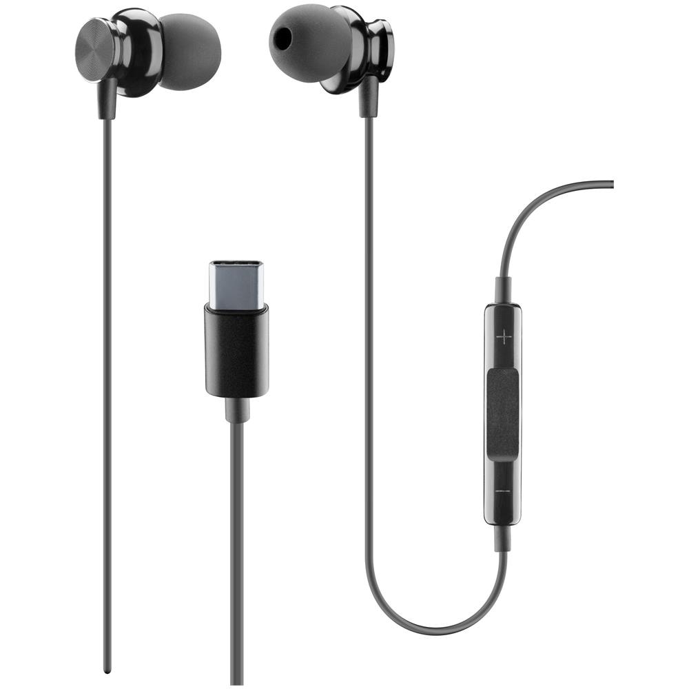 Cellularline Sparrow - USB-C Auricolari stereo in-ear con microfono e remote control Nero - Foto 1