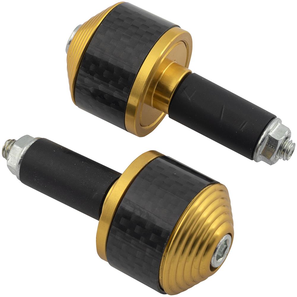 Set Bilancieri Stabilizzatori Manubrio Contrappesi Moto Scooter Alluminio Oro - Foto 7