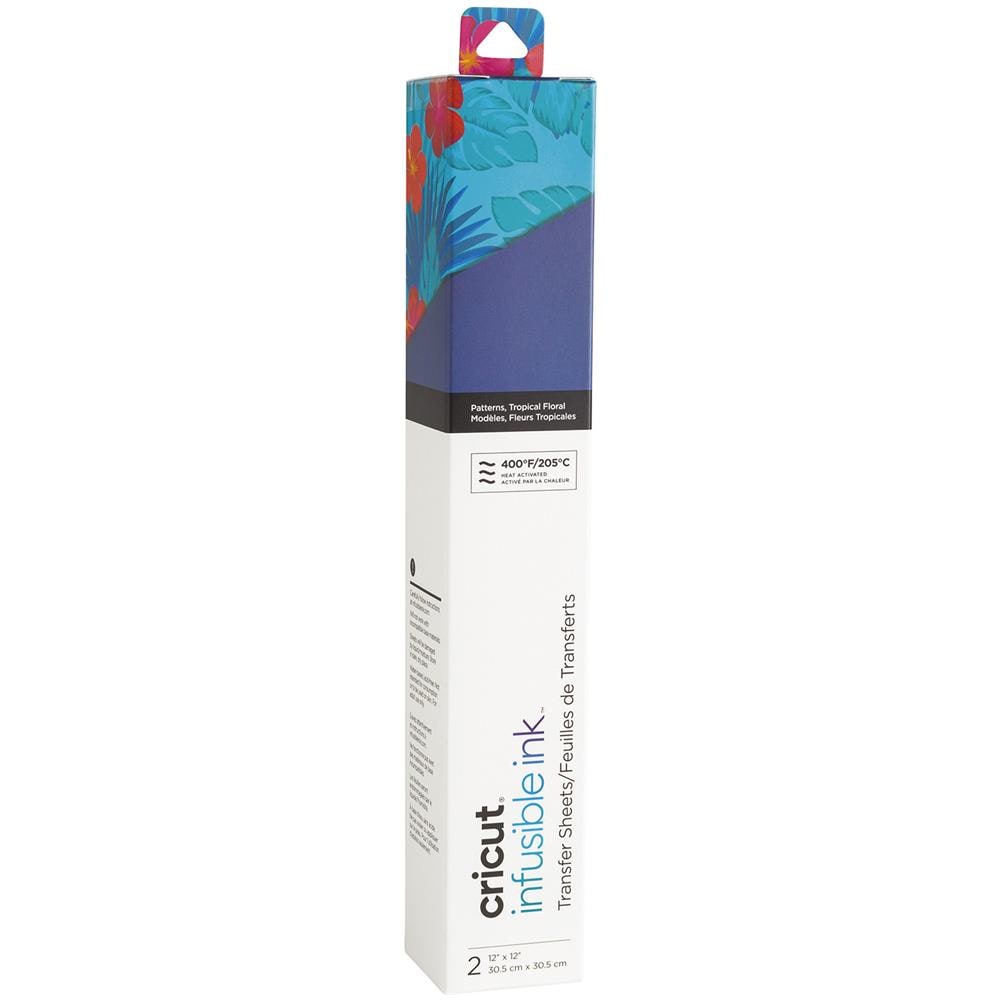 2 Fogli Transfer - Fiori Tropicali - 30,5 X 30,5 Cm Cricut - Foto 1