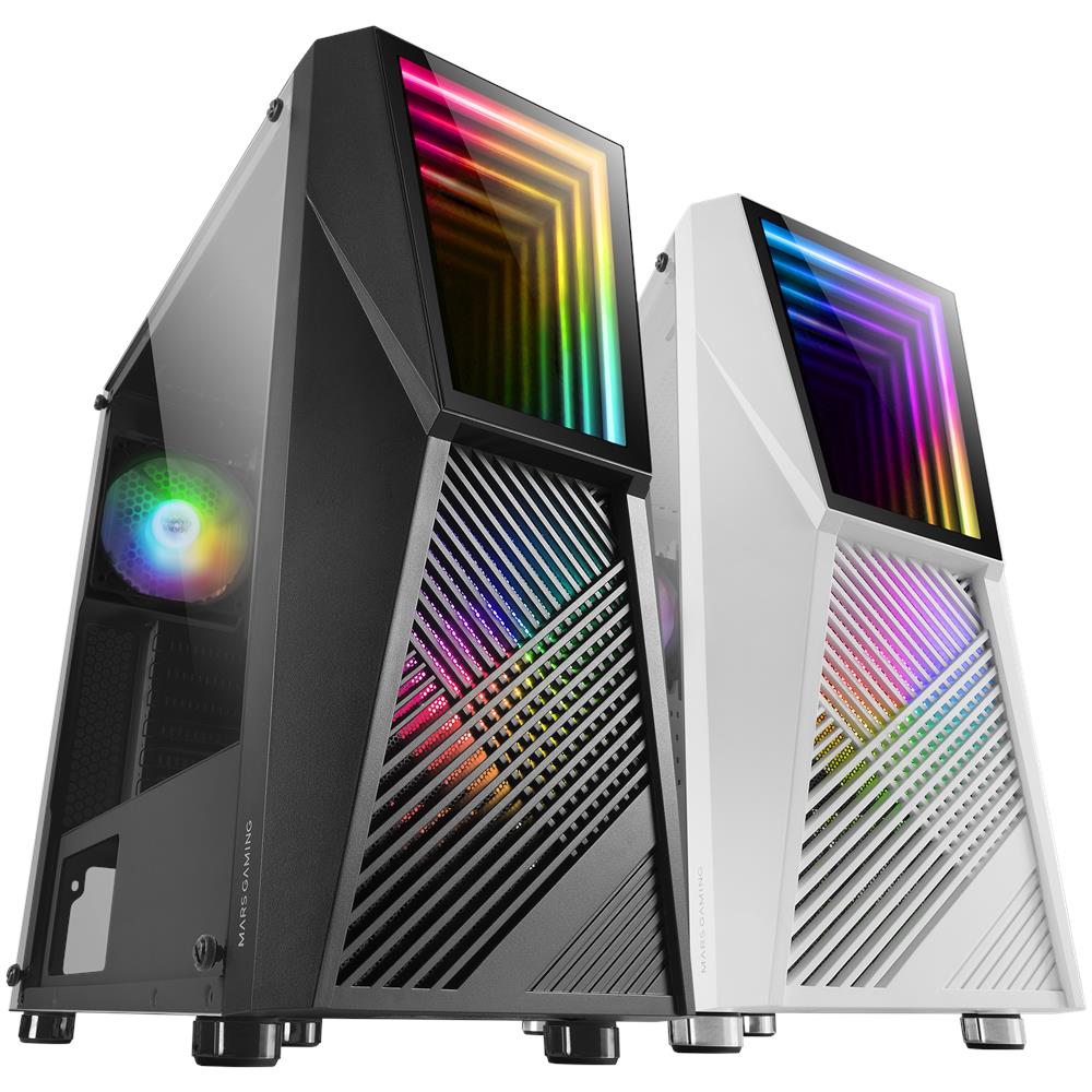 Case MC777 Tower ATX / micro ATX / mini-ITX 1 Porte USB 3.2 Gen 1 Colore Nero (Finestrato) - Foto 8