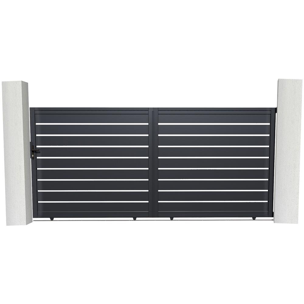 Pacchetto Cancello Scorrevole Vogel 400c180 + 2 Pali 190cm - Foto 2