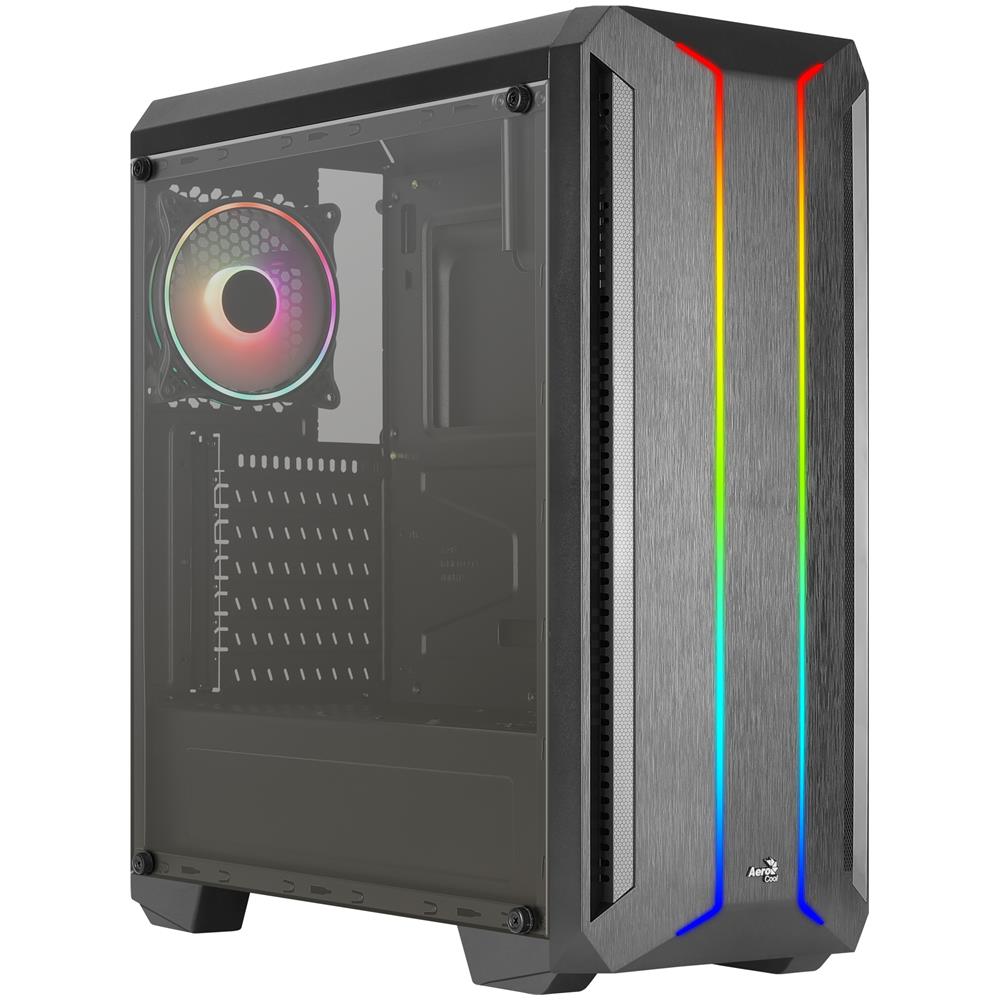 Case Skyline ARGB Midi Tower ATX, micro ATX, Mini-ITX 3 Porte USB 3.2 Colore Nero (Finestrato) - Foto 2