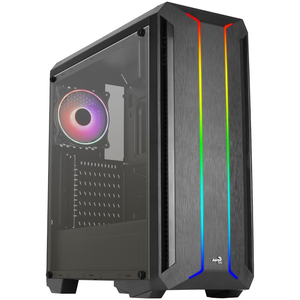 Case Skyline ARGB Midi Tower ATX, micro ATX, Mini-ITX 3 Porte USB 3.2 Colore Nero (Finestrato) - Foto 1