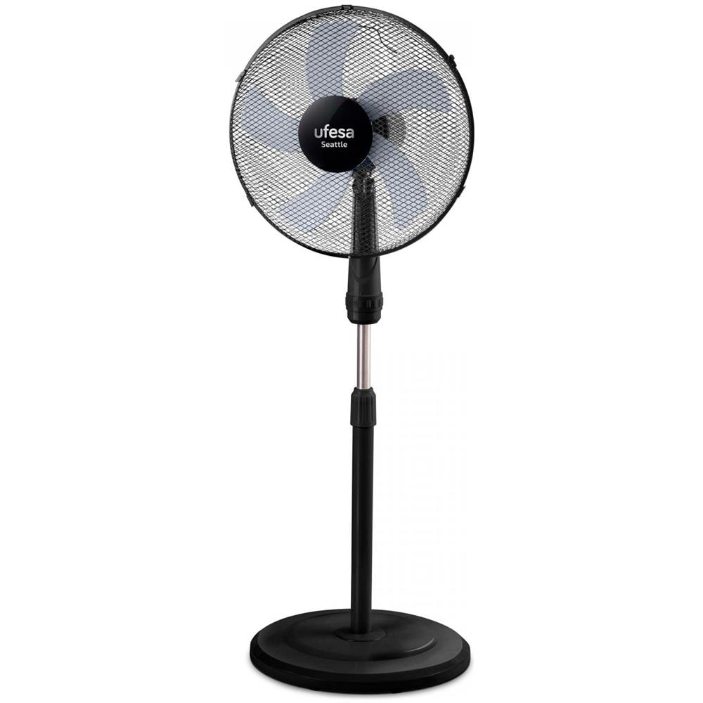 Ventilatore da terra Seattle Diametro 40 cm 3 Velocità Potenza 50 W Colore Nero - Foto 1