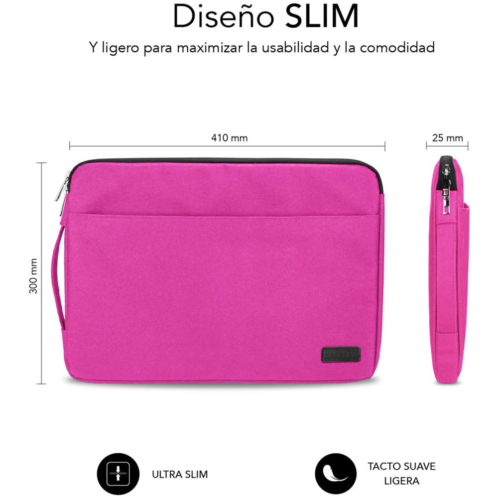 COMPUTER CASE URBAN LAPTOP SLEEVE 15,6" PINK SUB-LS-0PS0104 - Foto 4