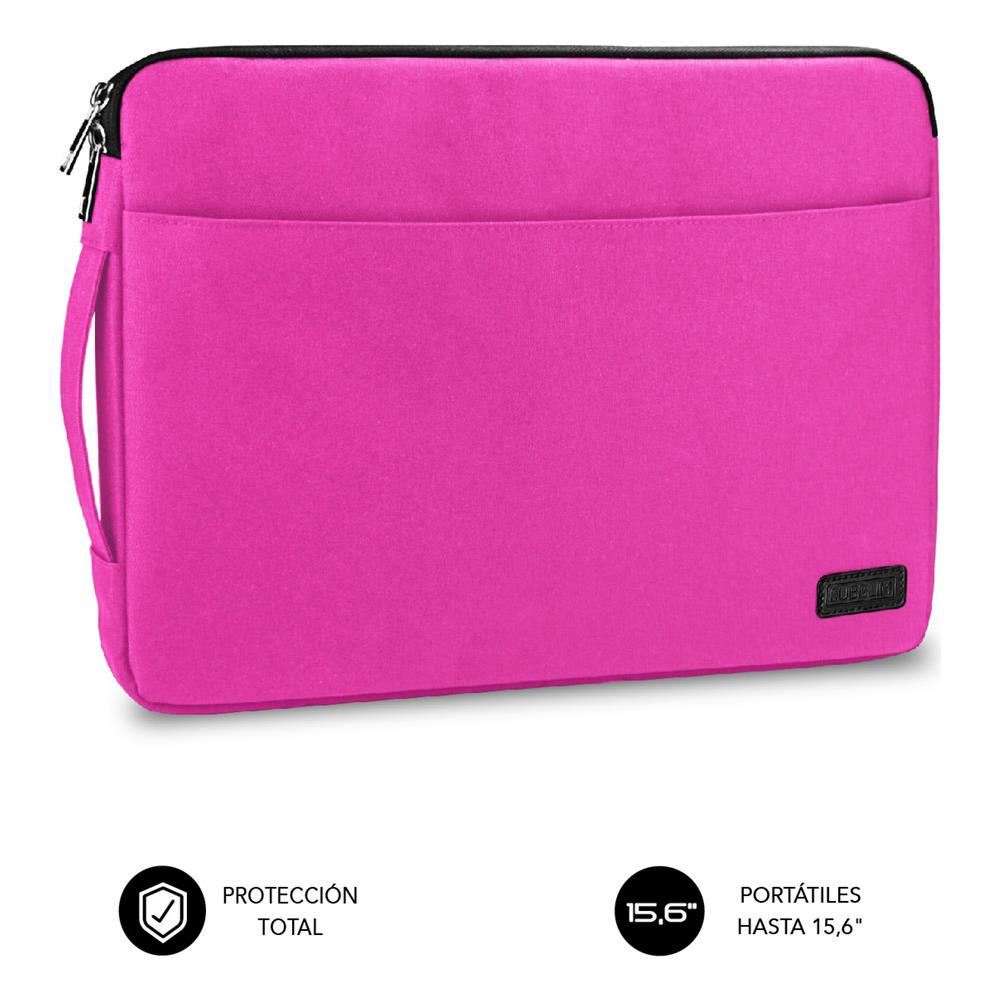 COMPUTER CASE URBAN LAPTOP SLEEVE 15,6" PINK SUB-LS-0PS0104 - Foto 1