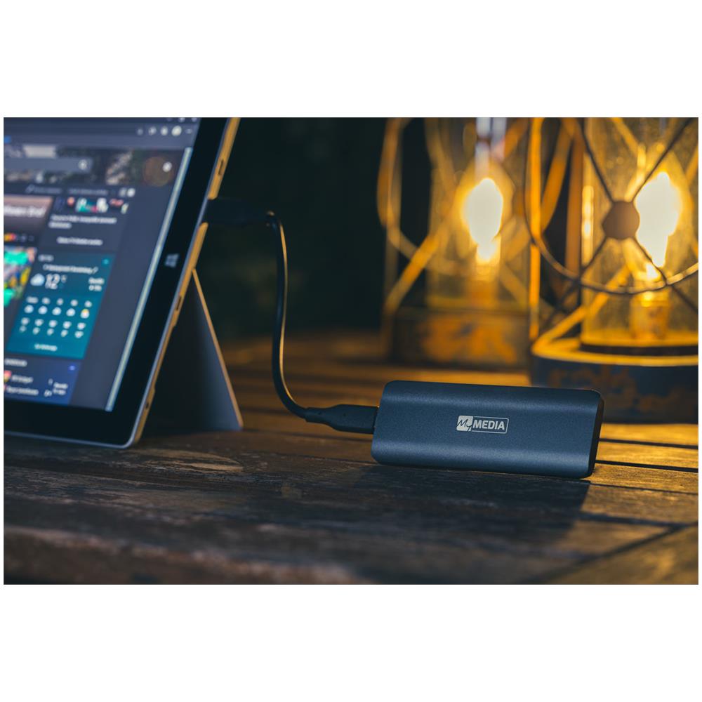 SSD Esterno 256 GB MyExternal SSD Velocità 520 MB /s USB Tipo-C Colore Grigio - Foto 6