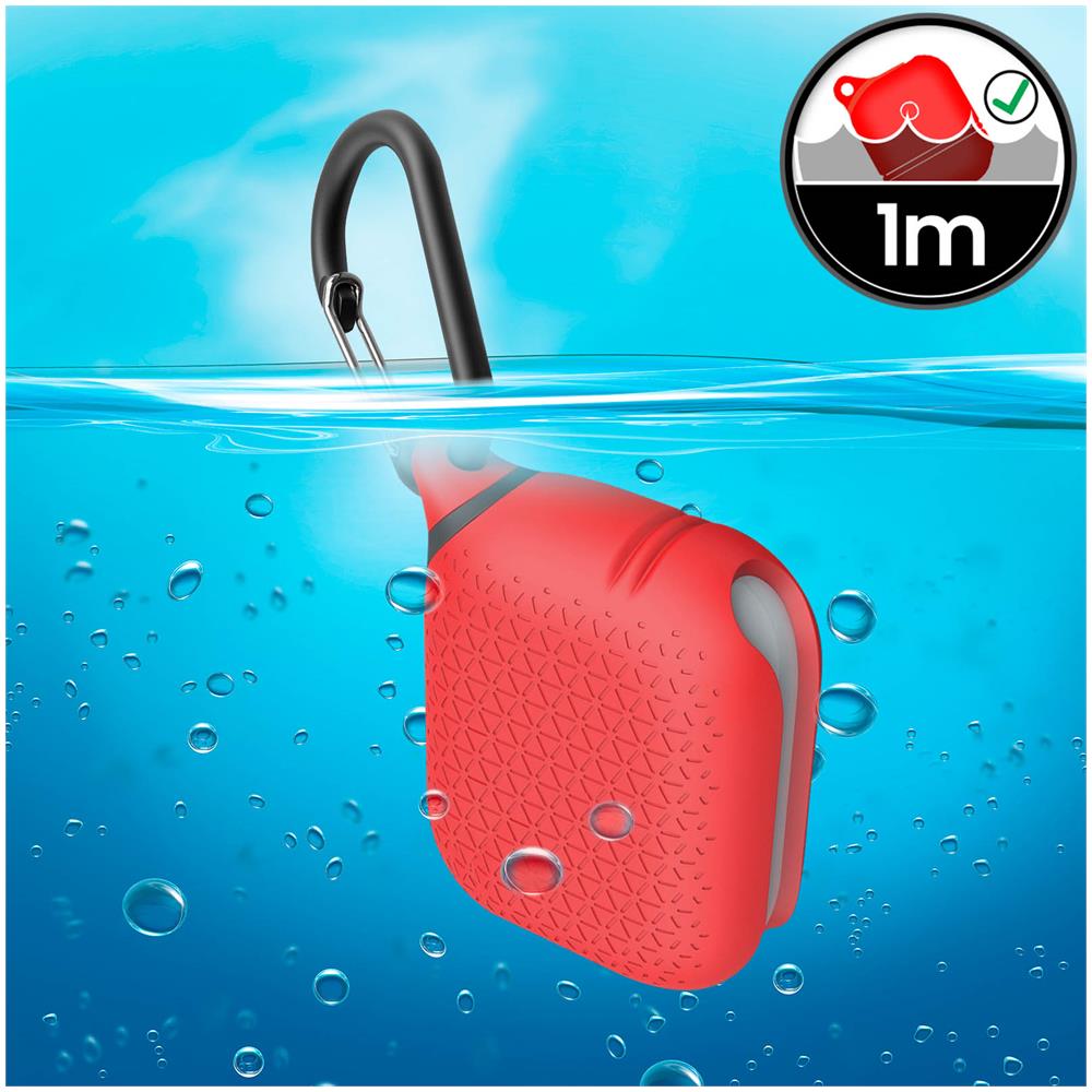 Cover Apple Airpods Pro Waterproof 1m Antishock Edition Premium Catalyst Rosso - Foto 2