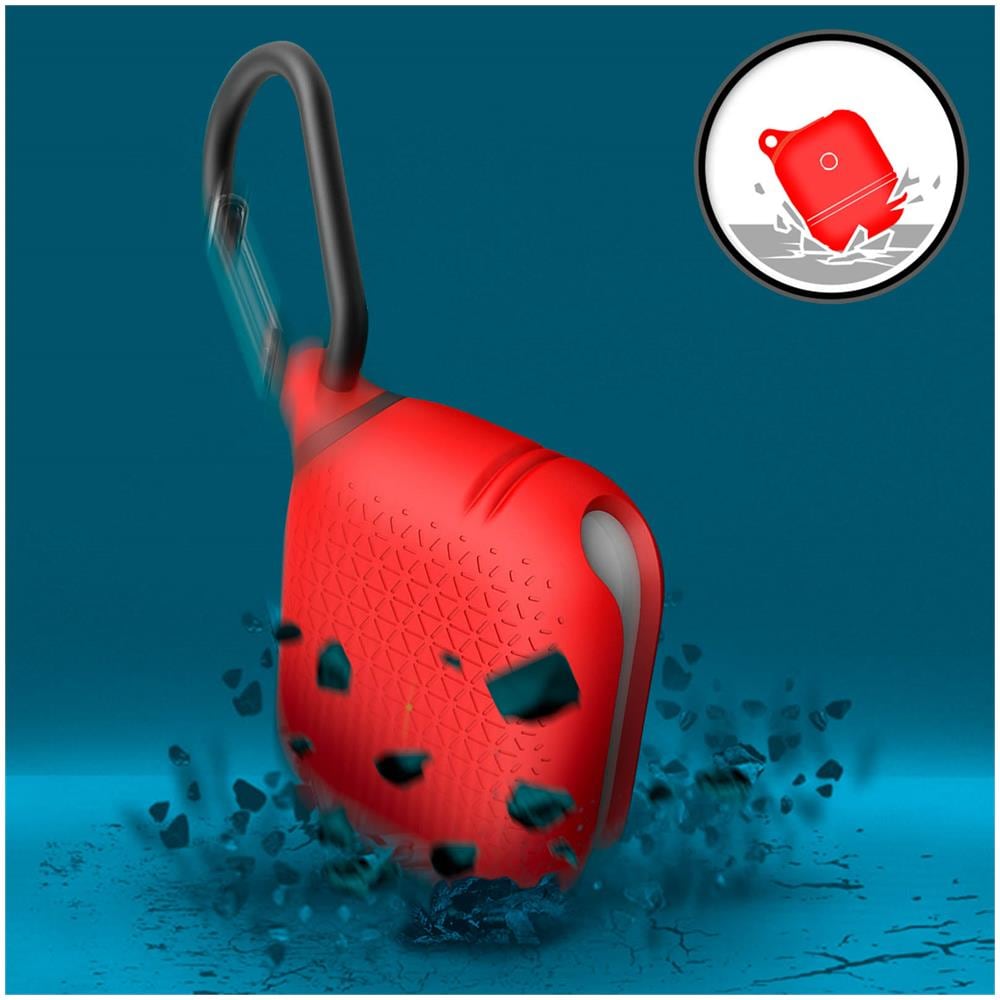 Cover Apple Airpods Pro Waterproof 1m Antishock Edition Premium Catalyst Rosso - Foto 5