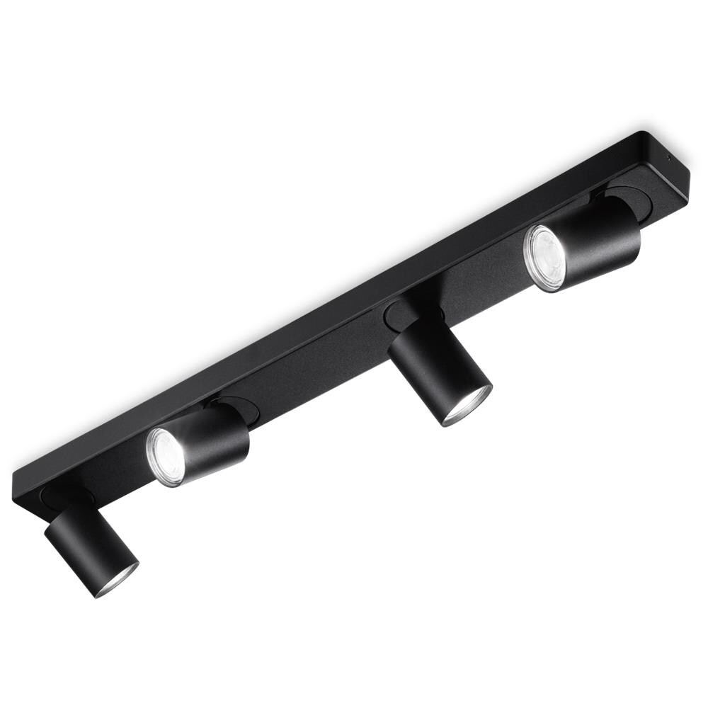 Rudy Pl4, Plafoniera, - Nero - Foto 1