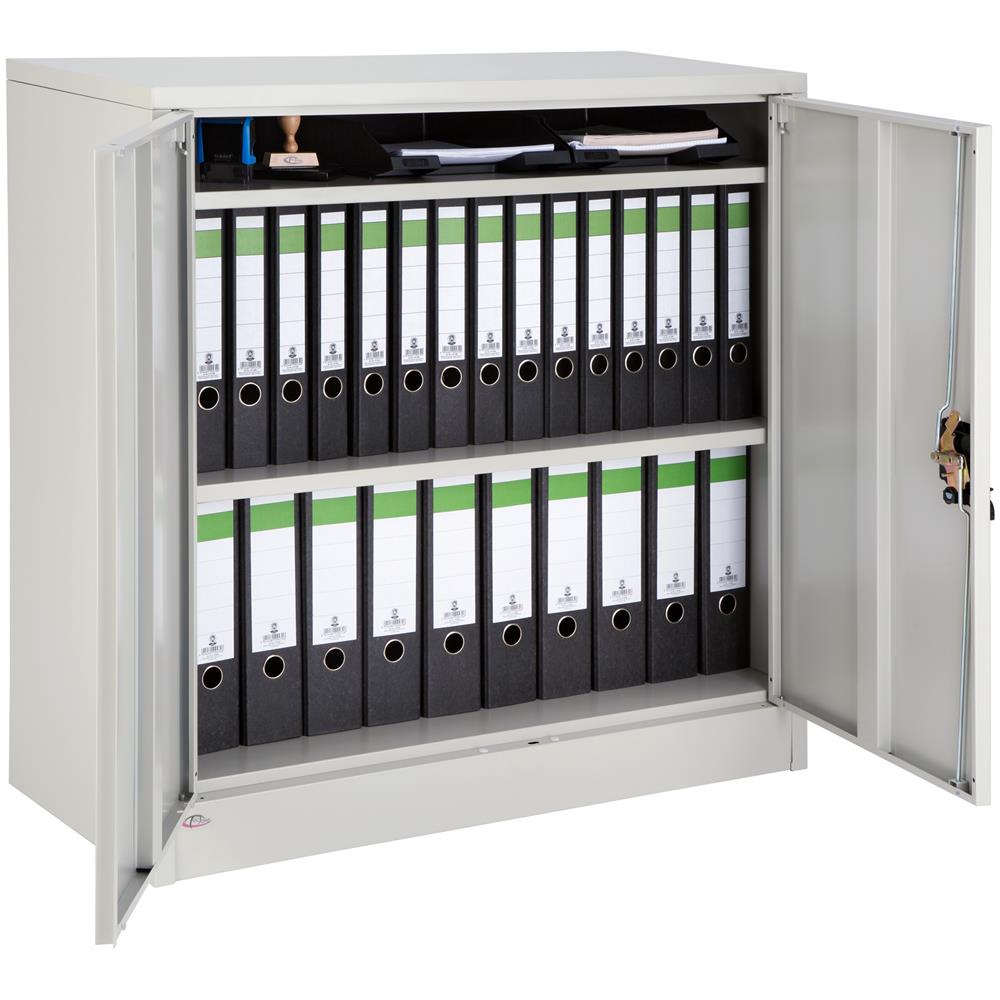 tectake - Armadio Portadocumenti Con 3 Scomparti - Grigio - ePRICE