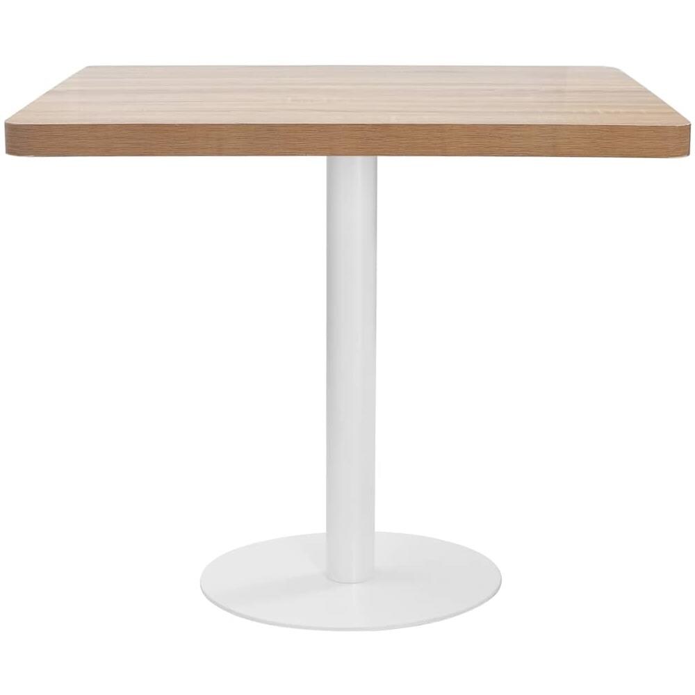 Tavolo Da Bistrot Marrone Chiaro 80x80 Cm In Mdf - Foto 2