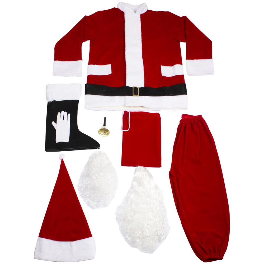 Costume Babbo Natale Professionale Lusso Colore Rosso - Taglia XXL - Foto 2