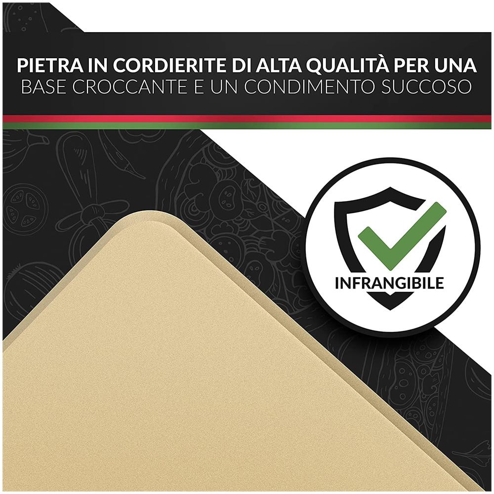 Pizza Divertimento - Pietra Refrattaria Per Forno E Griglia A Gas - Pietra  Refratteria In Cordierite Fino A 900 °c - Base Croccante E Condimento  Succulento - ePRICE