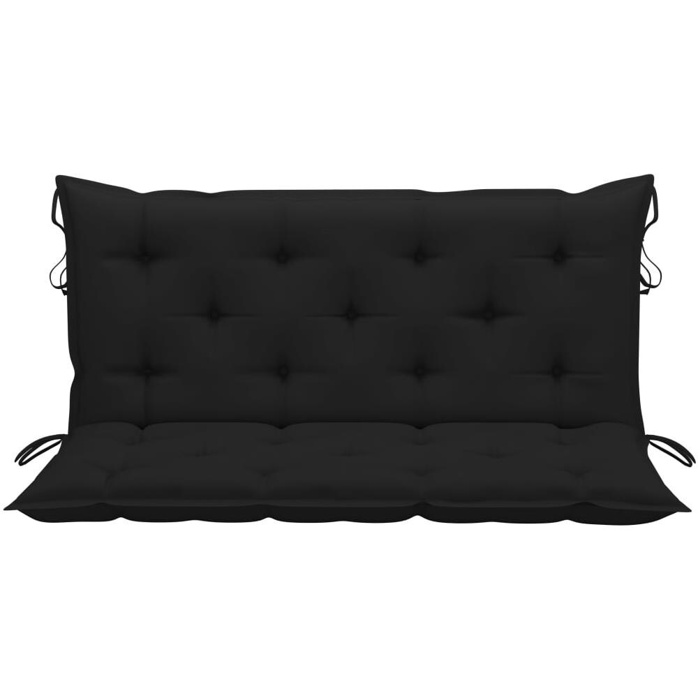 Cuscino per Panca Nero 120x (50+50) x7 cm in Tessuto Oxford - Foto 3