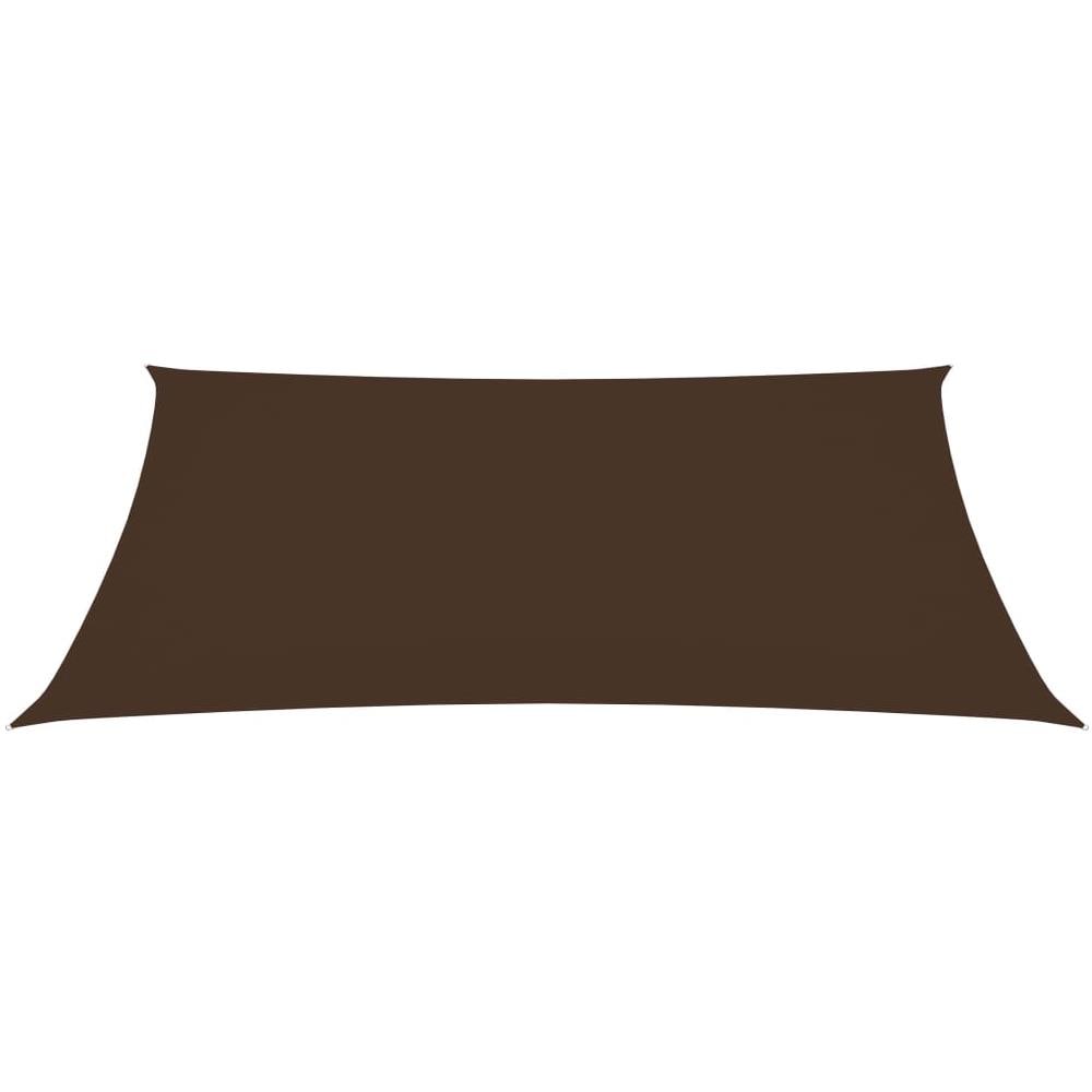 Parasole a Vela Oxford Rettangolare 6x7 m Marrone - Foto 2